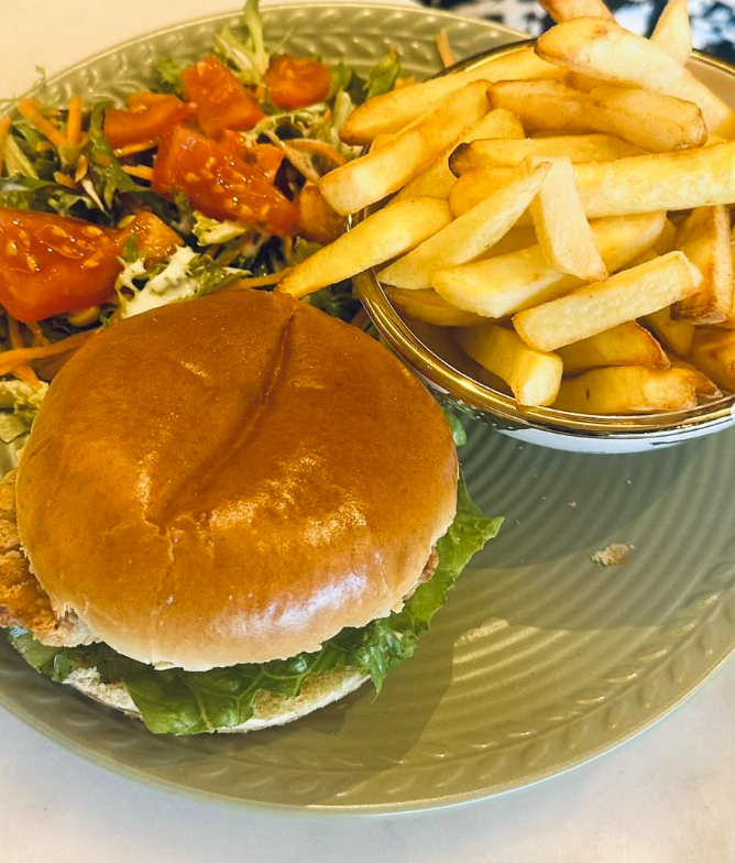 Serenity burger and fries